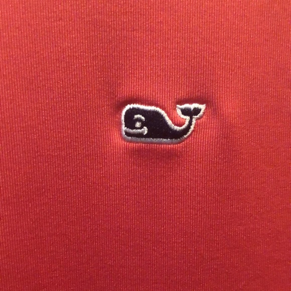 Quarter zip performance Vineyard Vines long sleeve pink outerwear - Picture 4 of 4